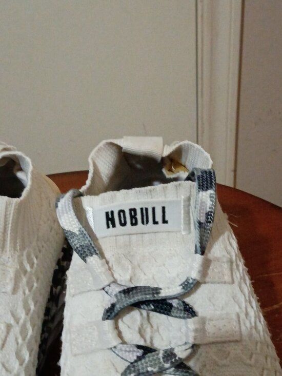 NOBULL Aspire Granite White Runner Shoes Workout Training Men’s Sz 7.5 Camo Sole main image 5